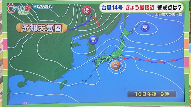 画像: 【台風14号 静岡】伊豆の石廊崎で最大瞬間風速が26.5メートル 多いところで1時間40ミリの雨