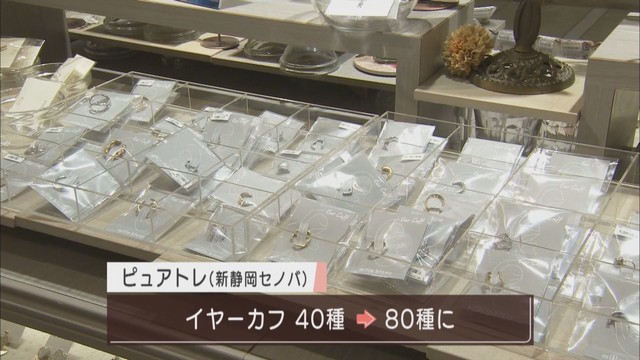 画像2: コロナで変わる百貨店事情（1）　マスクしながら楽しむおしゃれ、イヤーカフが人気　静岡市