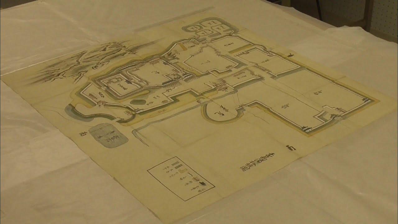 画像: 新発見か？ 江戸時代前半の浜松城描く絵図発見 城内の建物の屋根にこれまでと違った特徴が… 浜松市 youtu.be