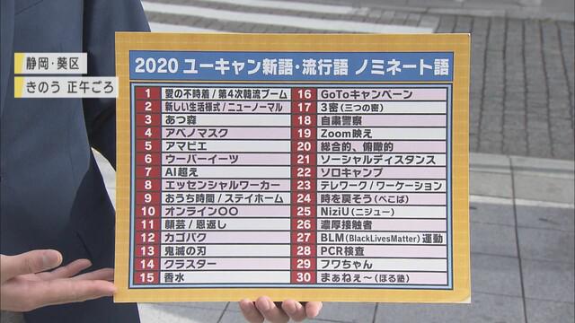 画像: 今年の流行語大賞は「3密」 静岡県内の街頭50人が選んだのは「鬼滅の刃」