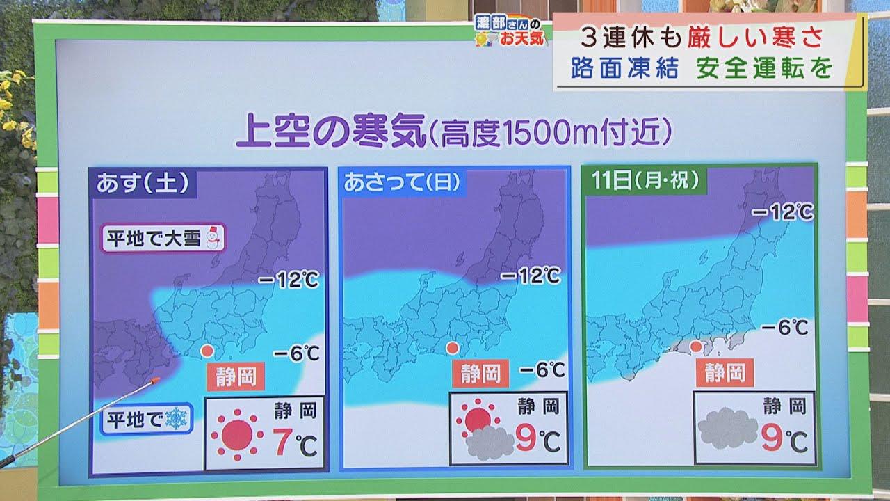 画像: 【1月8日　静岡】渡部さんのお天気　あすの天気は「震える寒さ続く」 youtu.be