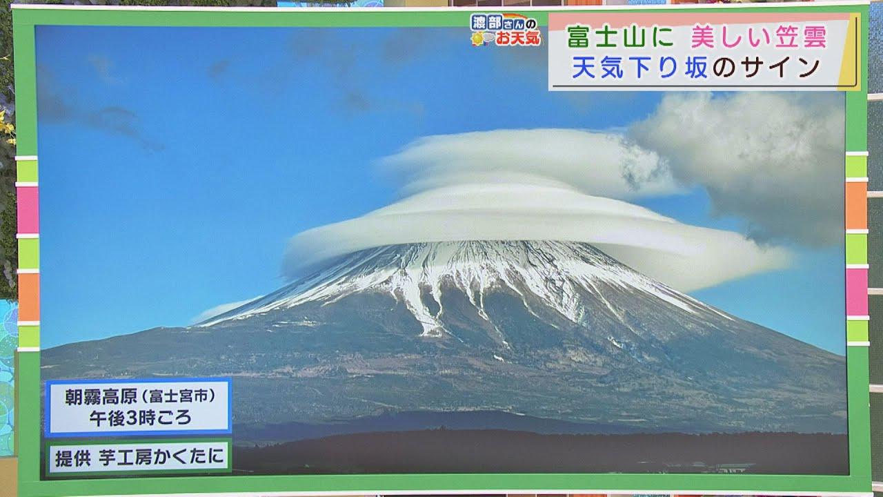 画像: 【2月1日 静岡】渡部さんのお天気 笠雲は天気が下り坂のサイン あすは「激しい雨に注意」 youtu.be