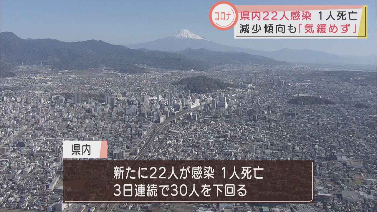 画像: 【新型コロナ】静岡県の新規感染者22人と減少傾向続く 県担当者「気を緩めず、医療機関の負担が和らぐまでは感染対策徹底を」 youtu.be