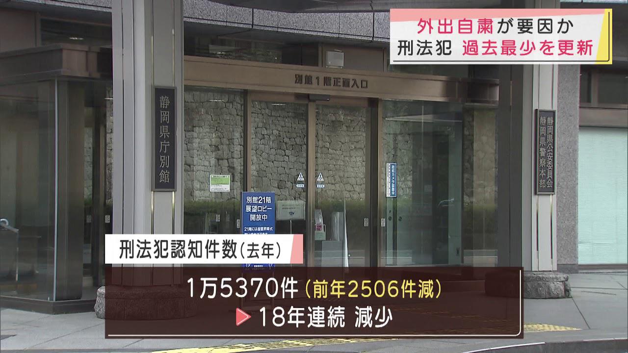 画像: 新型コロナで外出自粛が要因 静岡県内の犯罪件数が過去最少を更新 youtu.be