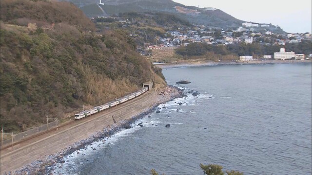 画像: 伊豆を走る特急踊り子