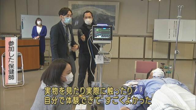 画像: 保健師「実際のことが想定できてよかった」