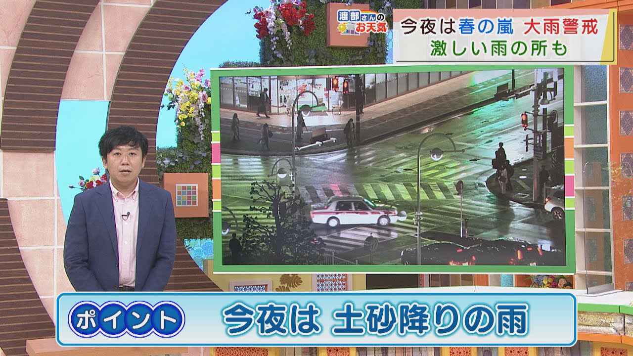 画像: 【4月13日　静岡】渡部さんのお天気　「今夜は土砂降りの雨」 youtu.be