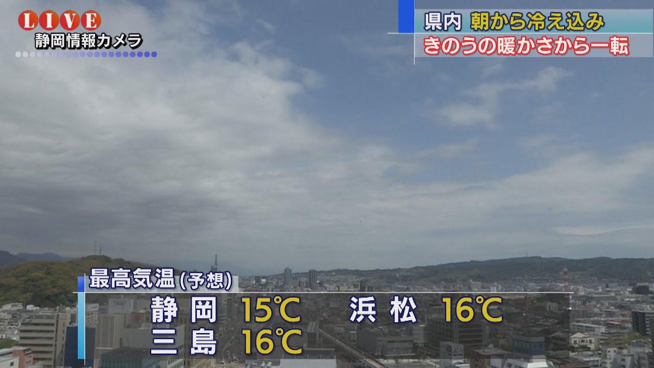画像: 夏日から一転１５℃前後…気温差１０℃と寒暖差大きく　体調管理にご注意を　静岡県 youtu.be