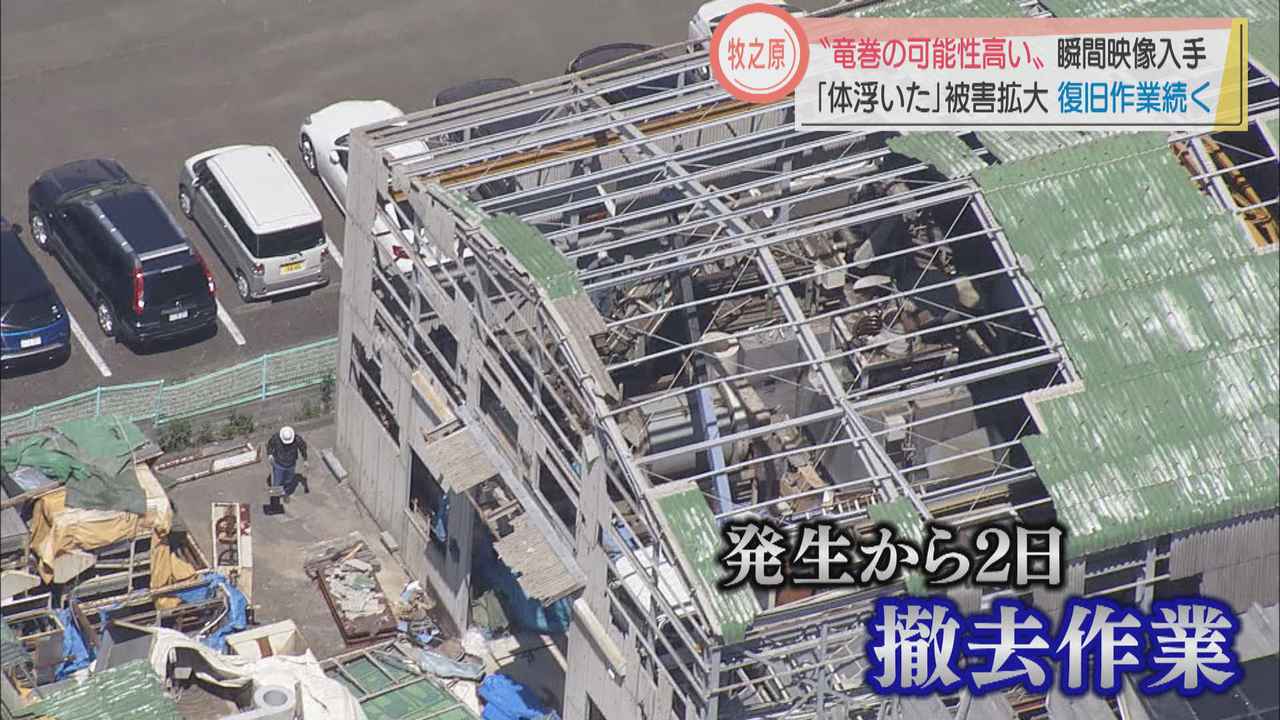 画像: 風速55メートル…竜巻とみられる突風で住宅など90棟超、茶畑にも大きな被害 災害ごみの処理作業も始まる 静岡・牧之原市