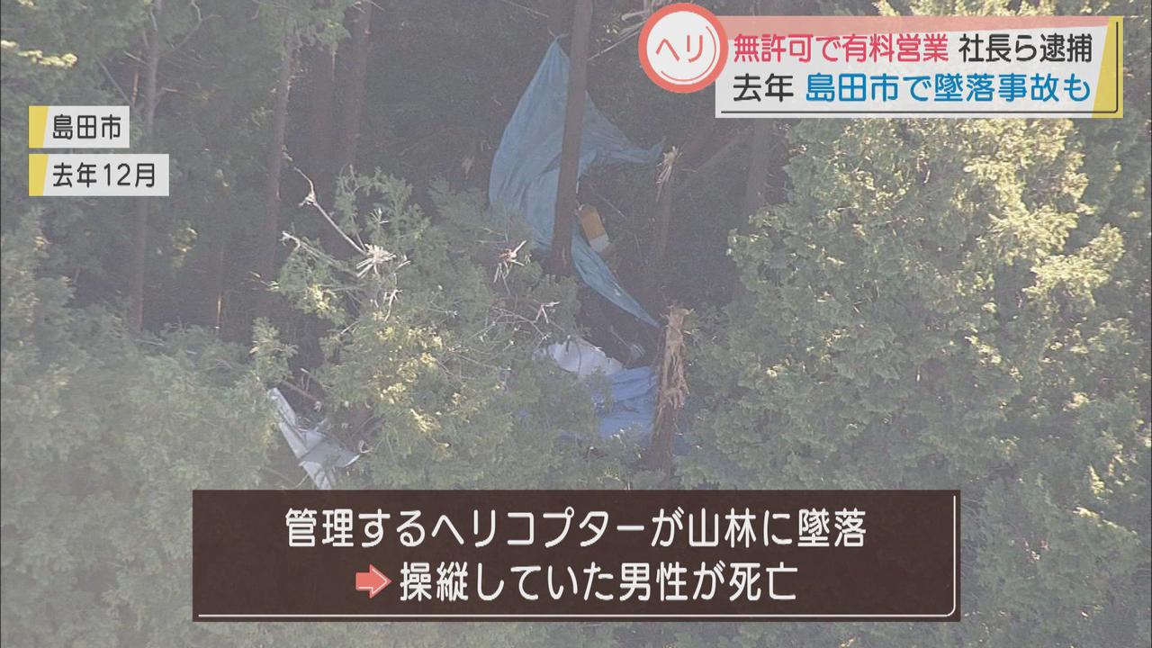 画像: 無許可で静岡県のゴルフ場へ有料ヘリ送迎の疑い 運営会社社長らを逮捕