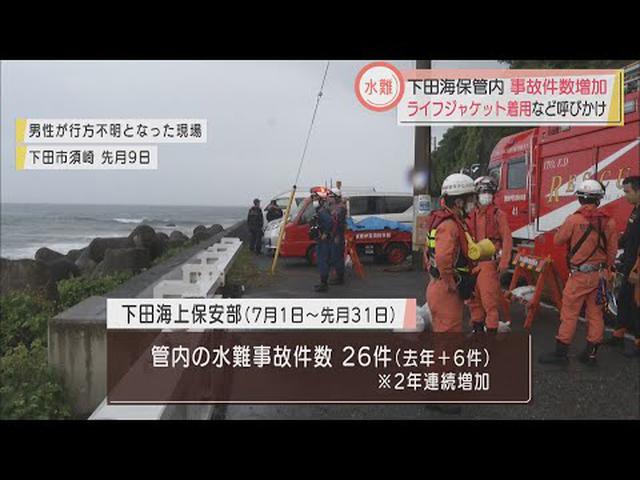 画像: 水難事故…下田海保管内は増加、清水海保は減少 閉鎖の海水浴場でも事故が発生 静岡県 youtu.be