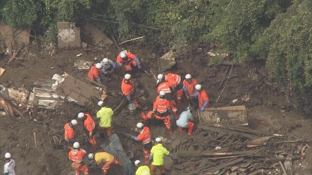 画像: 静岡・熱海市の土石流災害の現場 7月