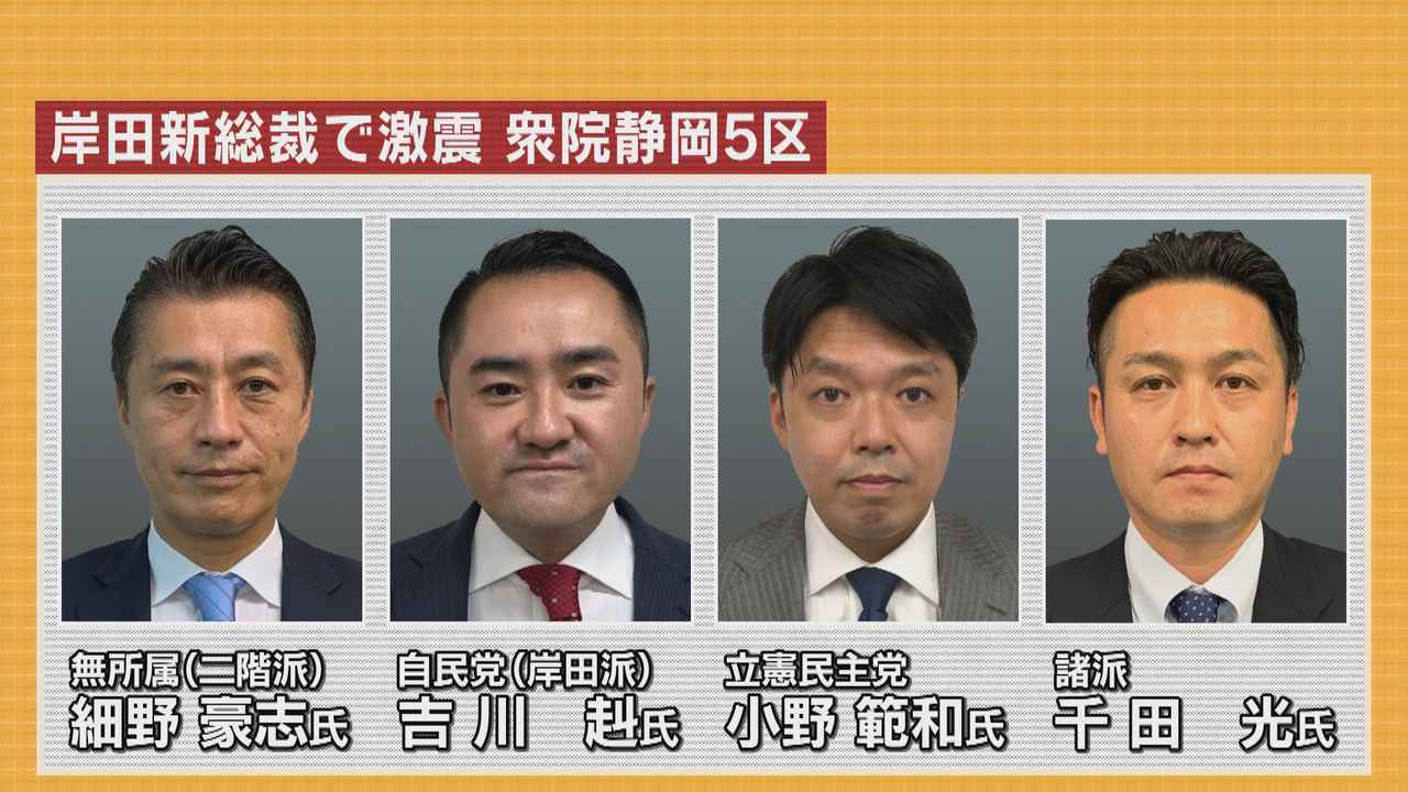 画像1: 衆議院静岡5区 候補者たちに岸田新総裁の影響が・・・