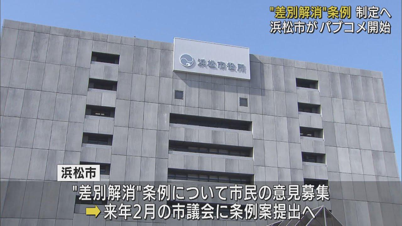 画像: 「差別や偏見の解消を目指す条例」 制定に向けて市民から意見募集 浜松市 youtu.be