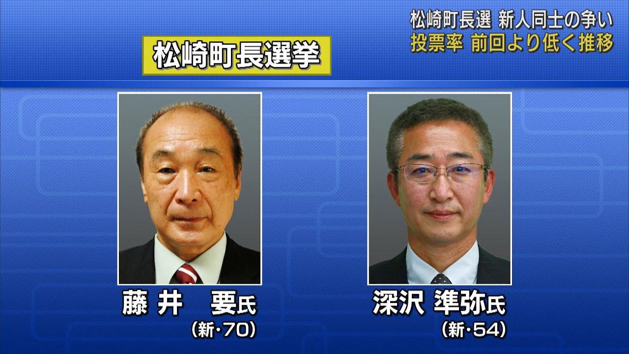 画像: 新人同士の争い 松崎町長選投票進む 投票率は前回下回り推移 youtu.be