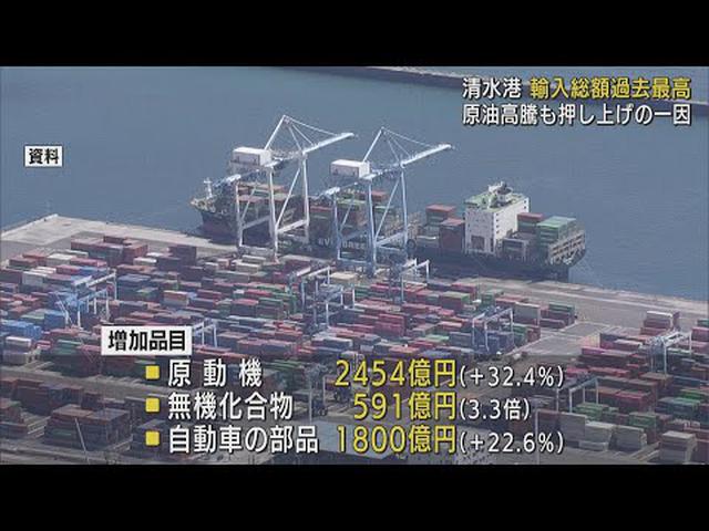 画像: 食料品の輸入増加…清水港の去年の輸入総額が過去最高に 輸出も3年ぶりに増加 静岡市 youtu.be