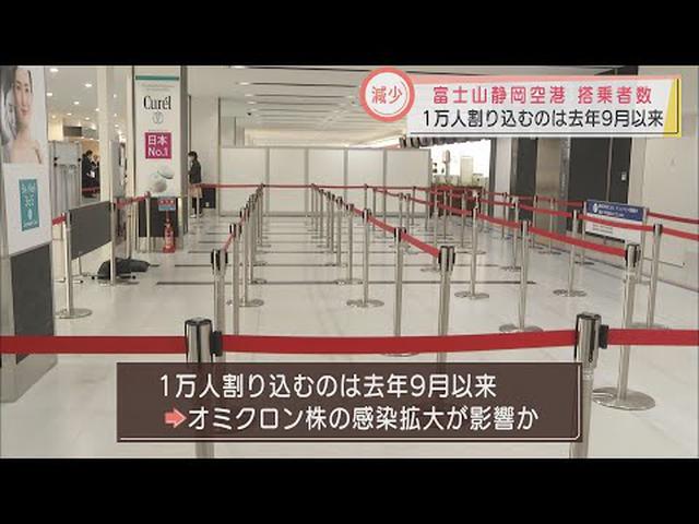 画像: 静岡空港の２月の搭乗者９３６５人…去年９月以来１万人下回る　オミクロン株の感染急拡大が影響か youtu.be