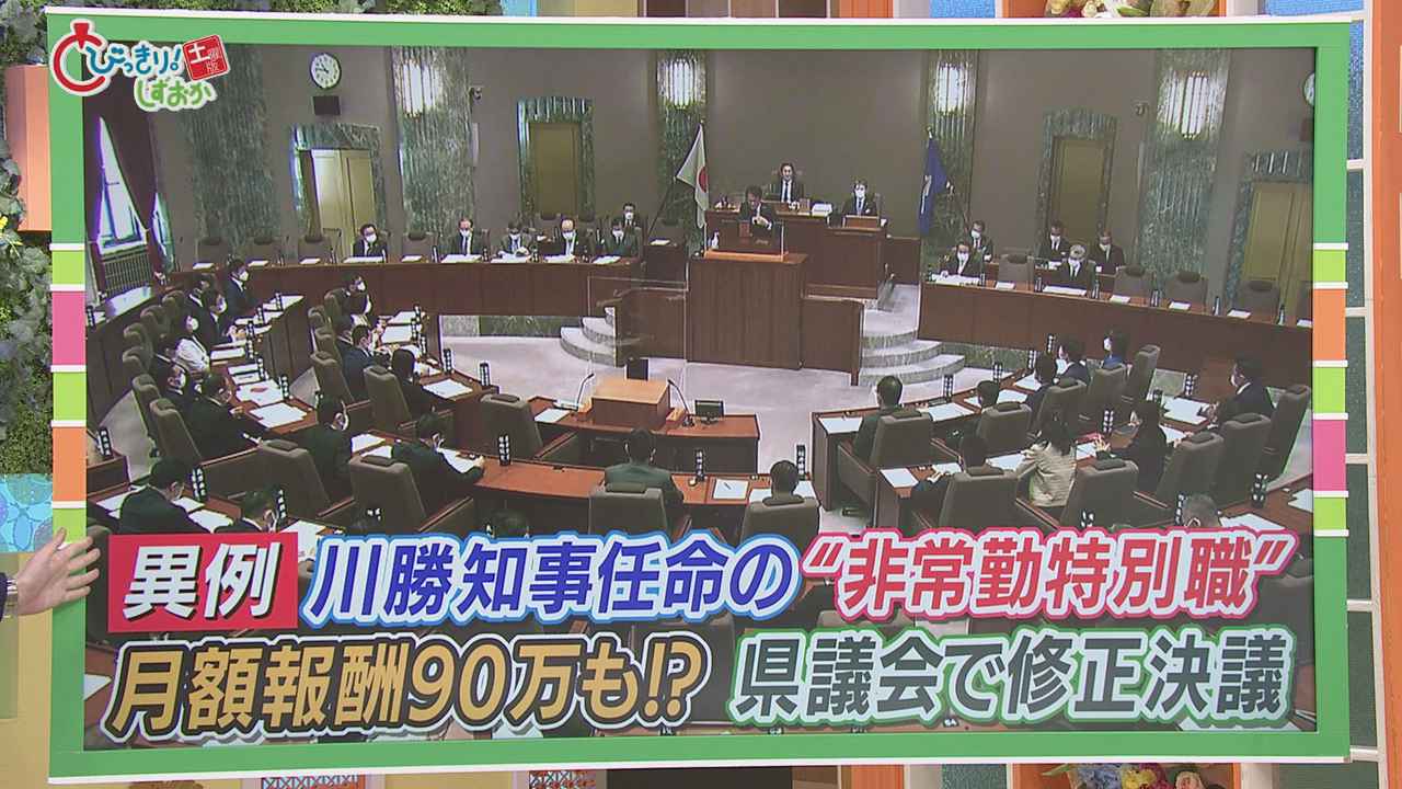 画像: 当初予算案の修正案可決…川勝知事側近の報酬ゼロ 知事野党「正常な行政の形に」 与党「原案提出前に言うべき」 静岡県