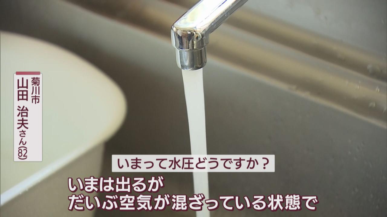 画像: 断水が続いた住宅では