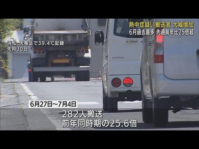 画像: 6月の熱中症疑いの搬送 静岡県内で過去最多の309人 27日以降の1週間は前年比25倍に youtu.be