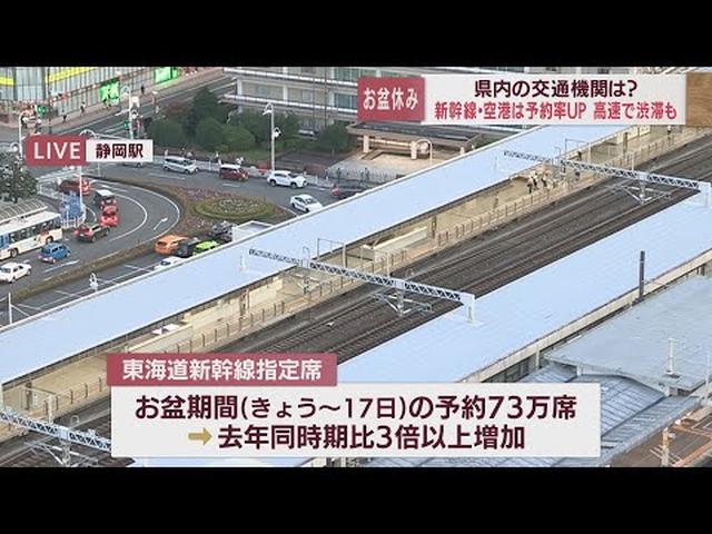 画像: 東海道新幹線の下りは10日 上りは14日がピーク 3年ぶりに行動制限がないお盆休み 公共交通機関の予約数は大幅に増加 youtu.be