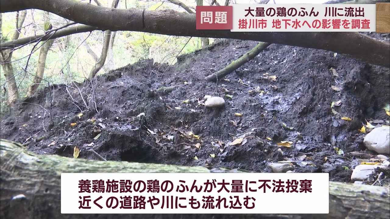 画像: 台風15号で鶏ふん土砂流出　地下水汚染の恐れも　静岡・掛川市 youtu.be