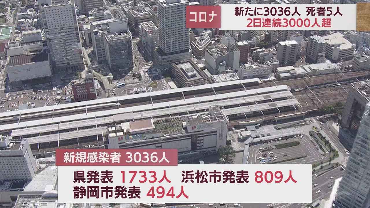 画像: 【新型コロナ 12月1日】静岡県3036人感染 6日連続前週上回る 死者5人 youtu.be