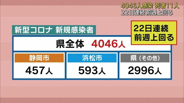 画像: 【新型コロナ 12月27日】静岡県内4046人感染 22日連続前週上回る 死者11人 youtu.be