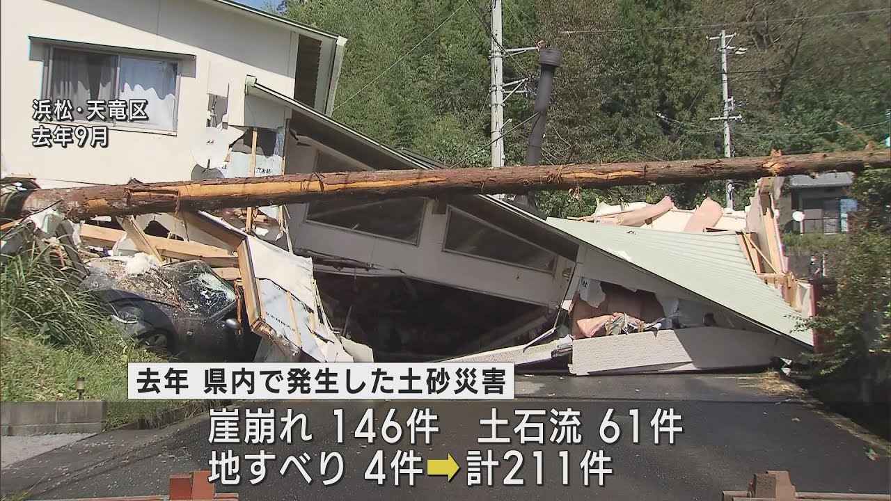 画像: 静岡県の土砂災害が統計開始以来最多に 8割は9月の台風15号による被害 去年1年間で211件発生 youtu.be