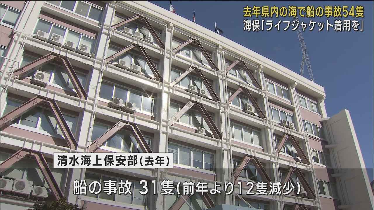 画像: 「マリンレジャーの際には事前に気象状況を確認することやライフジャケットを着用を」去年、海で事故に遭った船は54隻 静岡県 youtu.be