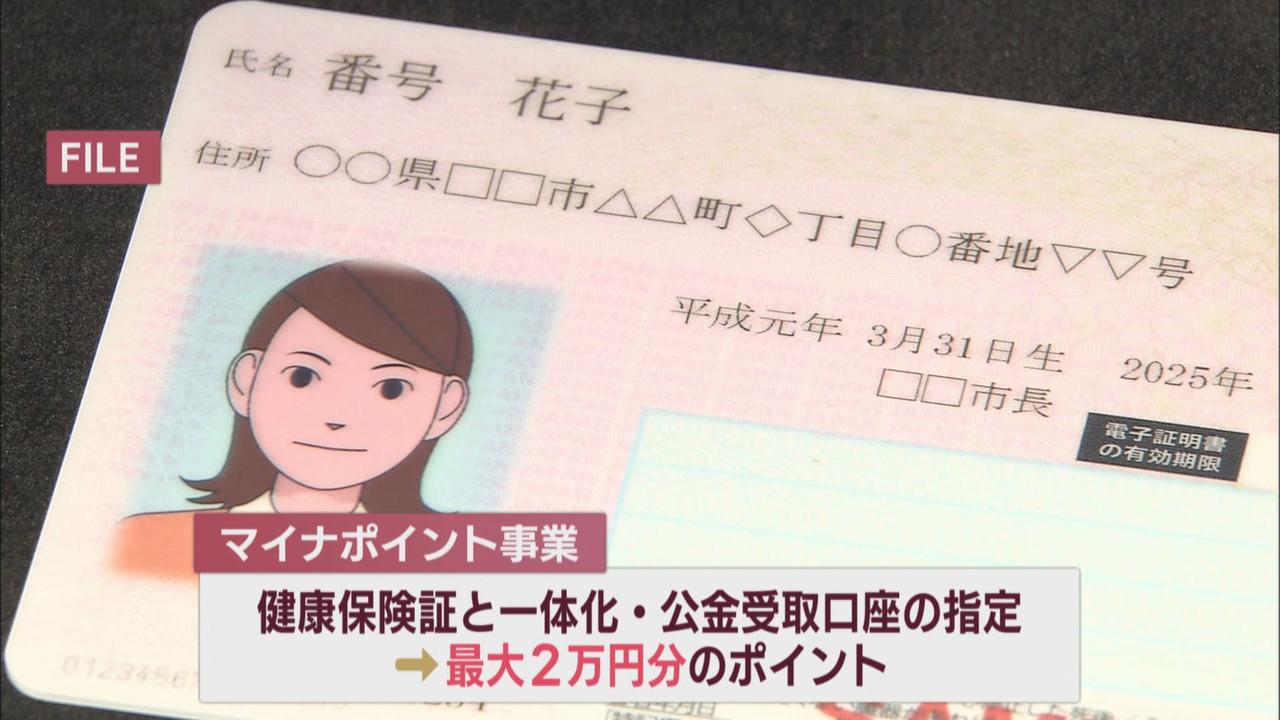 画像: 申請は来月末まで!最大2万円分のポイントが取得できるマイナンバーカード 交付率アップに向け、独自に1万ポイント付与する自治体も…