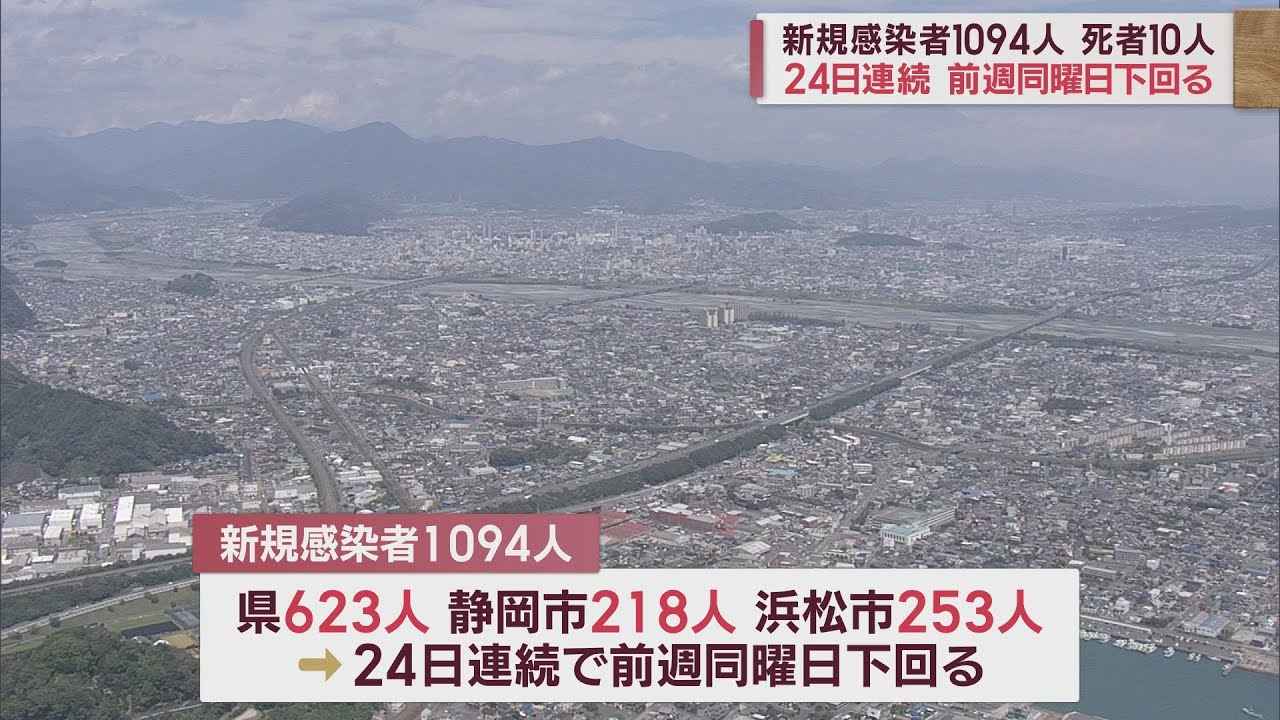 画像: 24日連続で前週を下回る…静岡県の新規感染者は1094人 死者は10人 【新型コロナ/2月11日】 youtu.be
