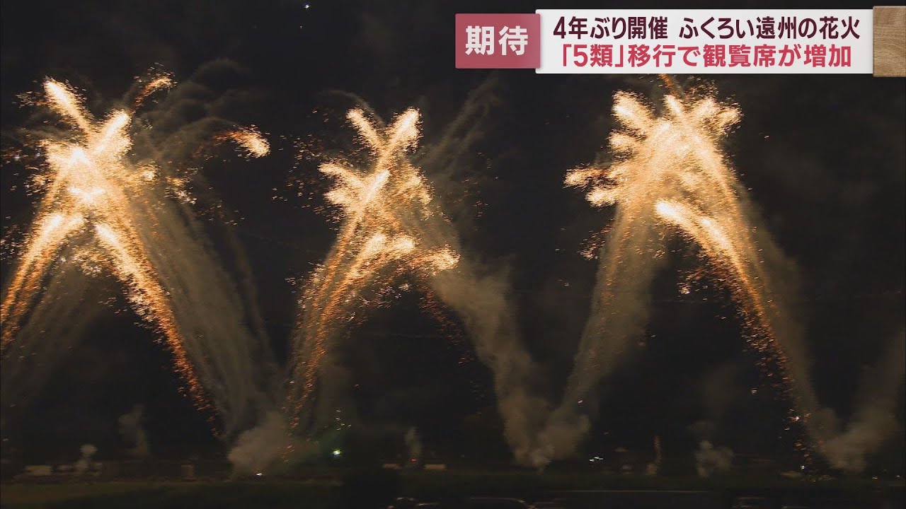 画像: ふくろい遠州の花火 観覧席を増やして4年ぶりに開催 youtu.be