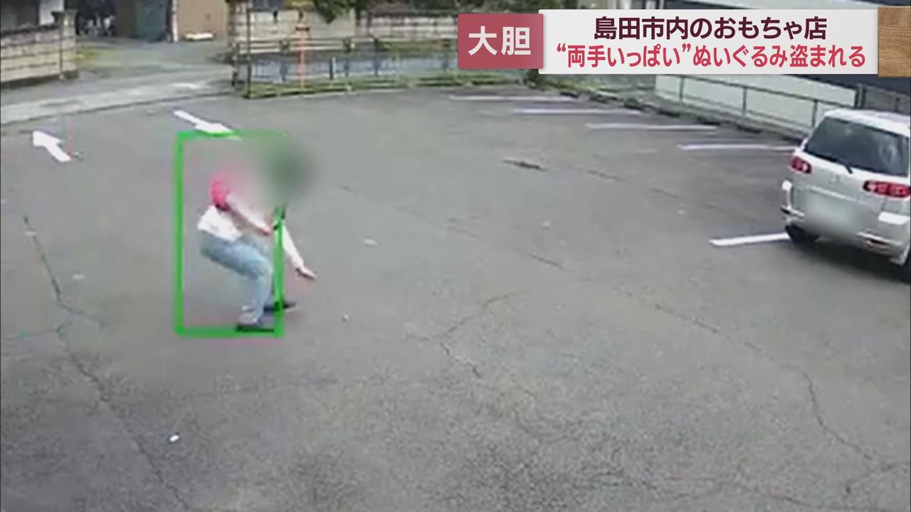 画像4: 営業中の店内から大量のぬいぐるみを盗んでいった女 大胆な犯行を検証 島田市