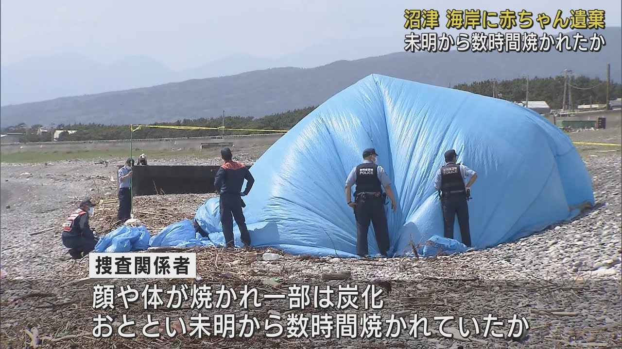 画像: 海岸で見つかった赤ちゃんの遺体 未明から数時間にわたり焼かれたか 静岡・沼津市 youtu.be