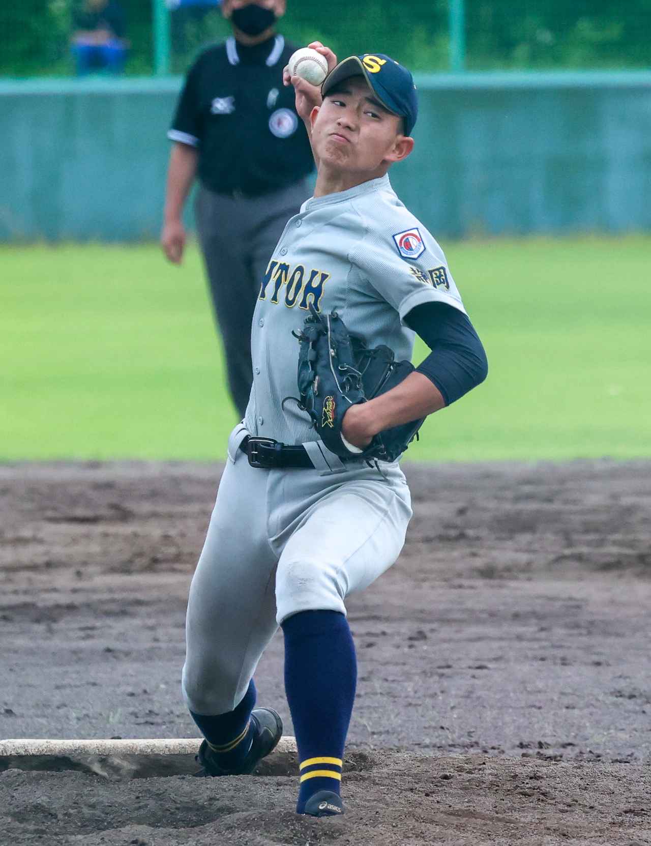 １年夏から登板する山本敢生（静岡商）※写真は中学時代