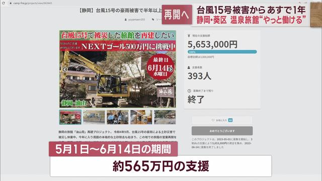 浸水・土砂崩れ・断水　静岡県に大きな被害を残した台風15号からあすで1年　①静岡市油山温泉の今